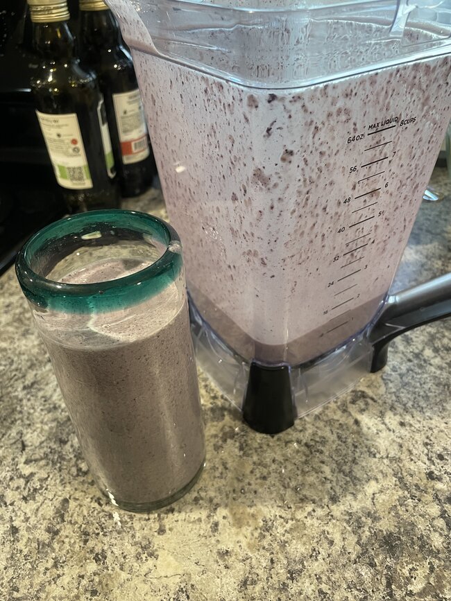 completed smoothie